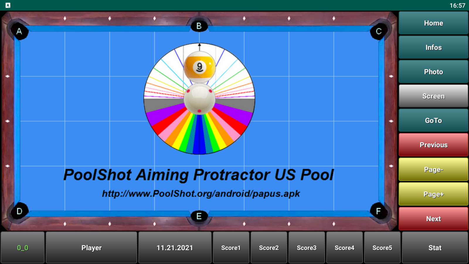 Download PoolShot Aiming Protractor US Pool Android App