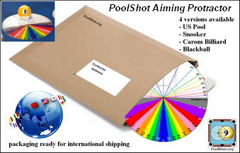 PoolShot Aiming Protractor - Billard Américain