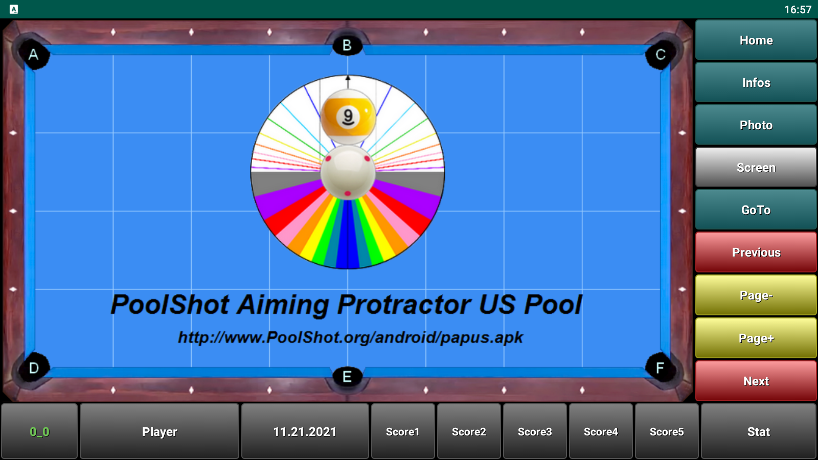 Activation Key - PoolShot Aiming Protractor US Pool
